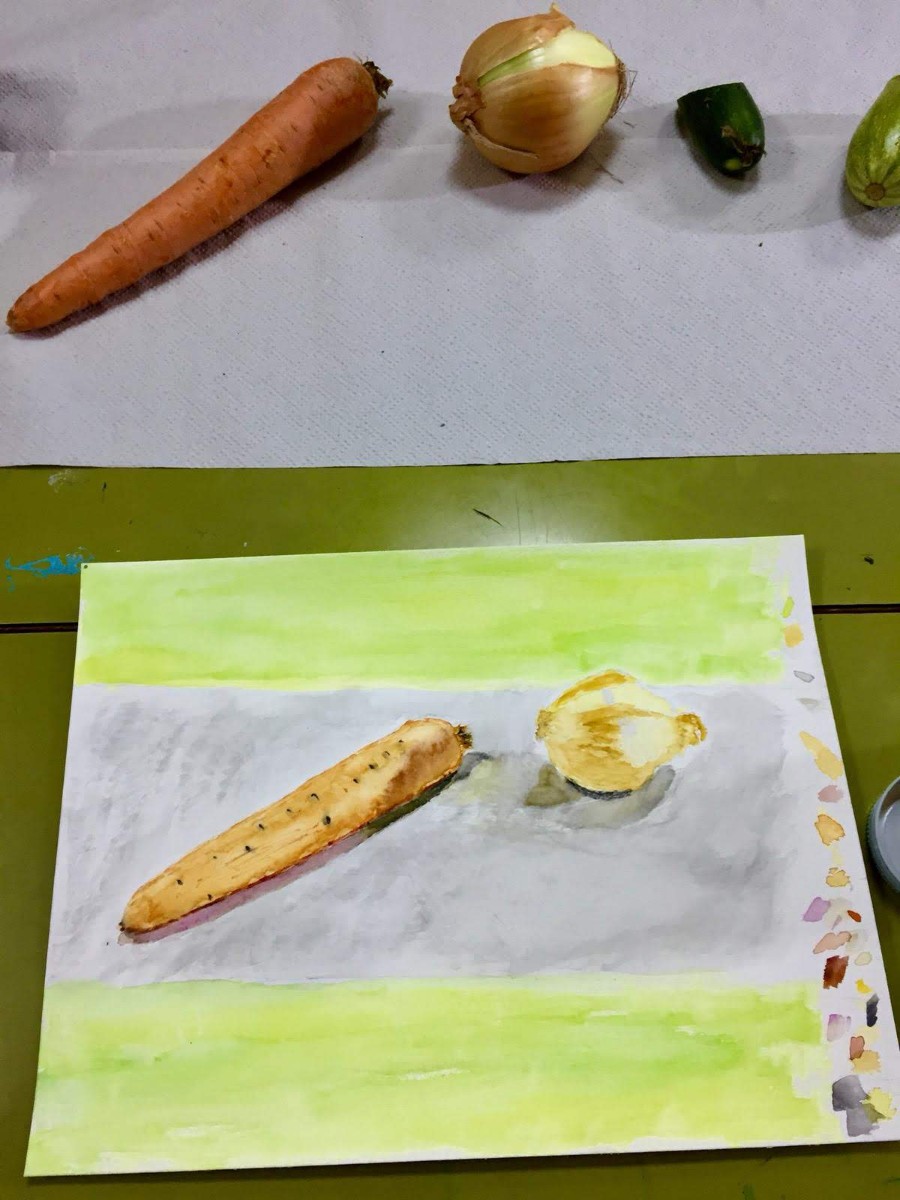 ציור ירקות ופירות (11)